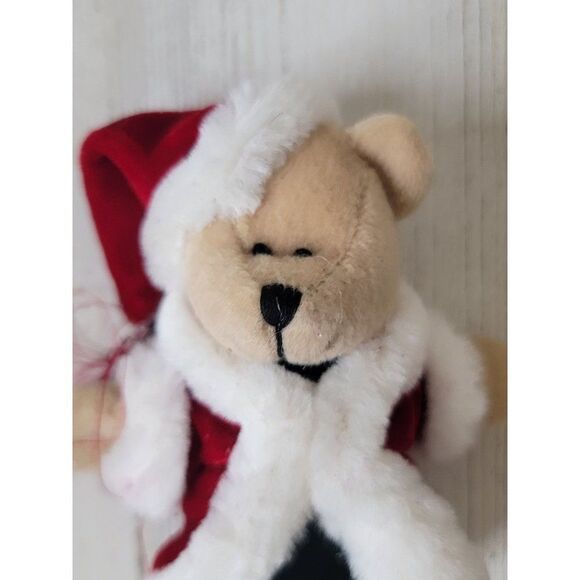 Mini red Santa Claus bear plush stuffed animal toy figure - Picture 2 of 7